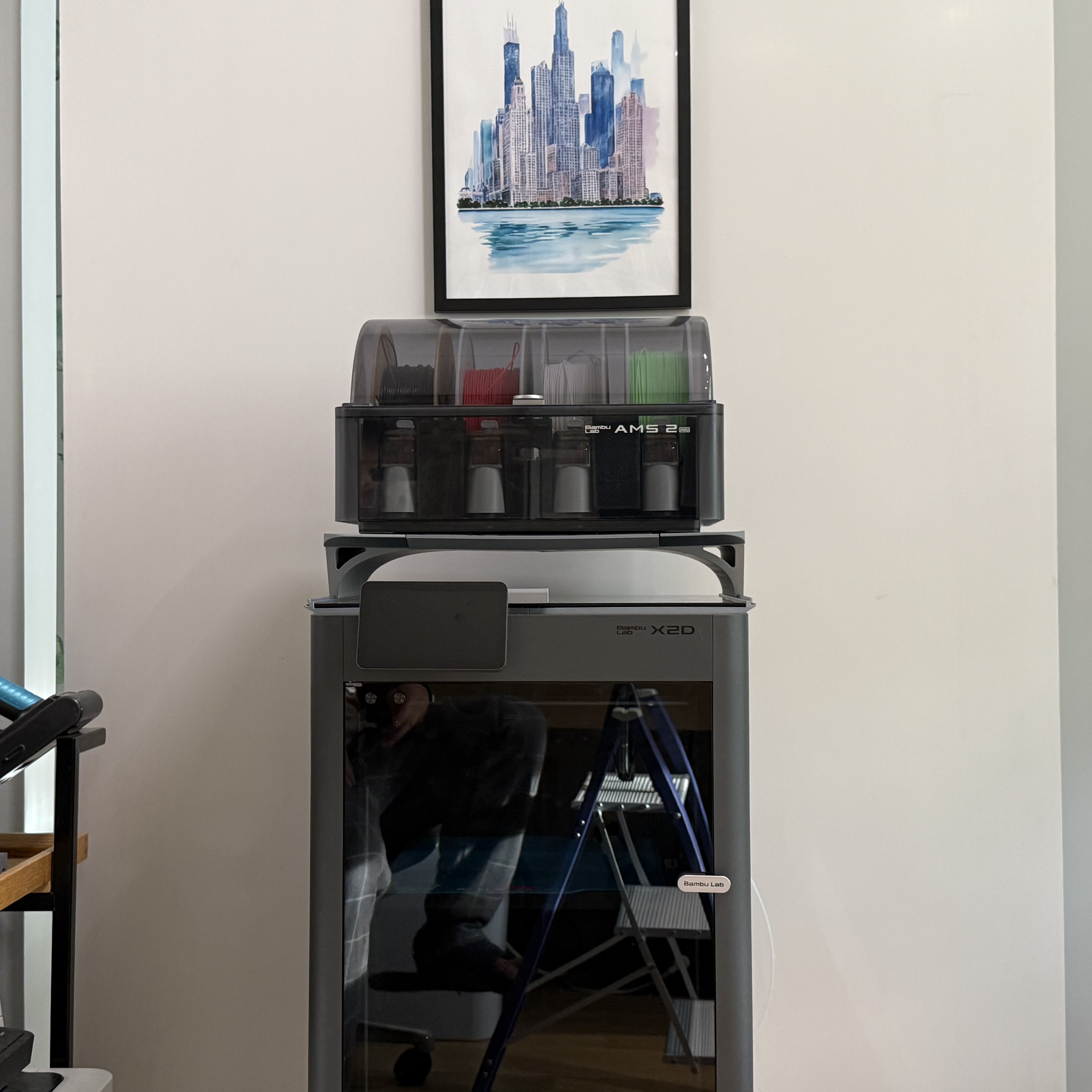 Miniatura 4 do modelo 3D SIMPLE AMS Riser System for X2D & P2S