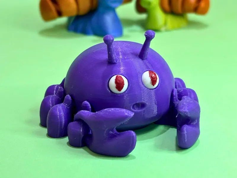 ARTICULATED PRINT-IN-PLACE CRAB 