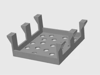 Power brick holder/under desk storage