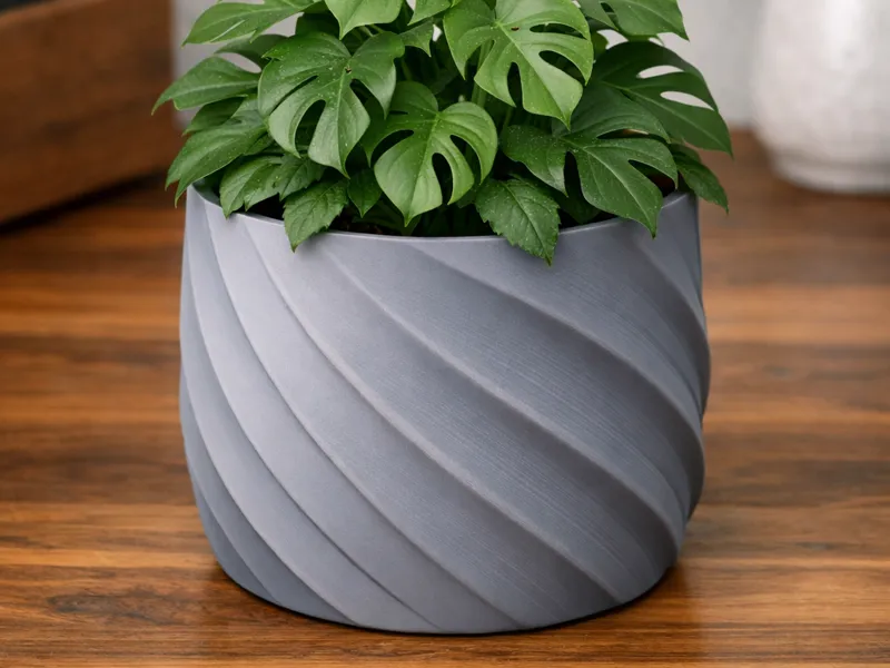 Modern Spiral Planter – Support‑Free