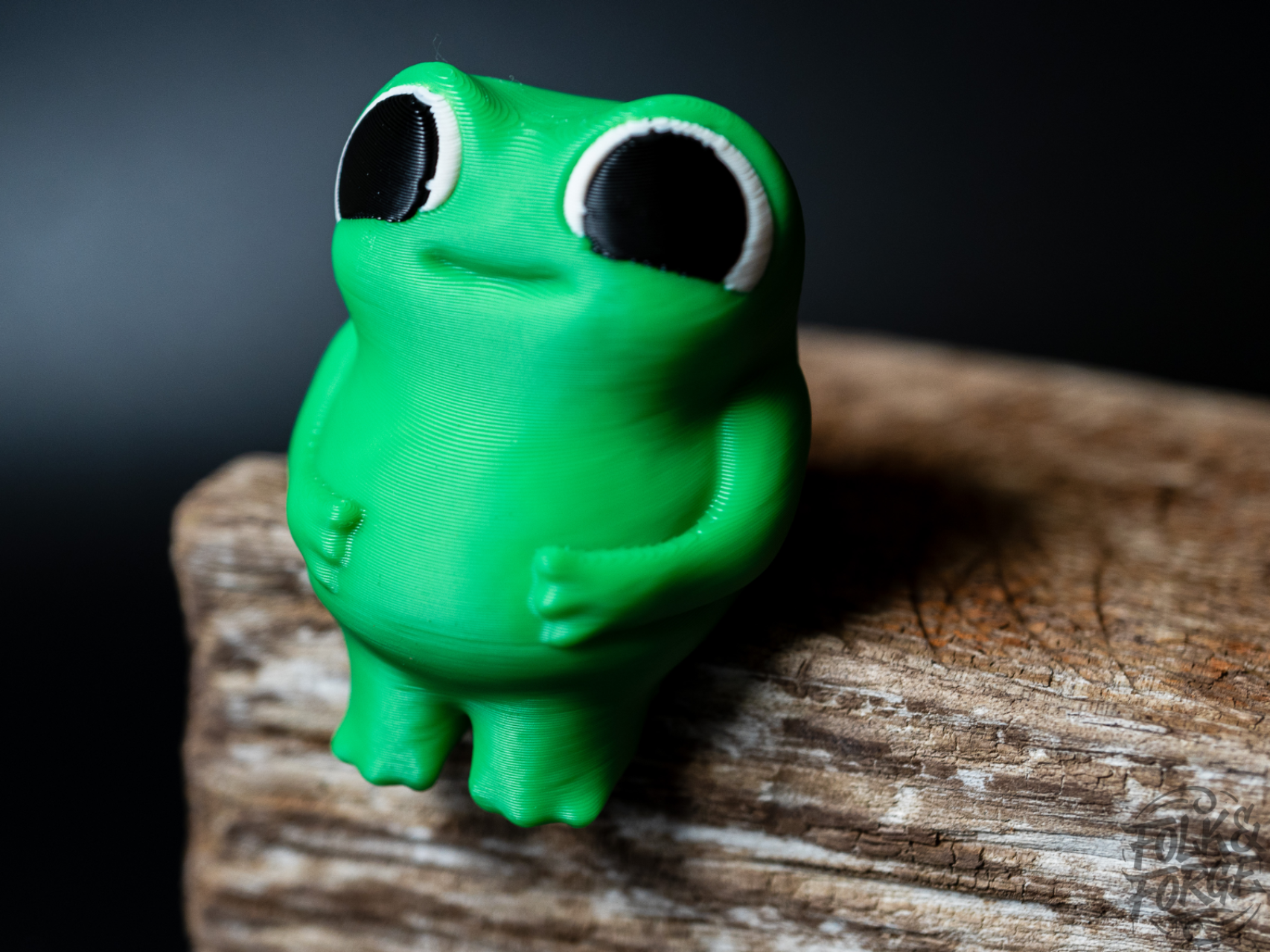 Sitting Tiny Butt Frog