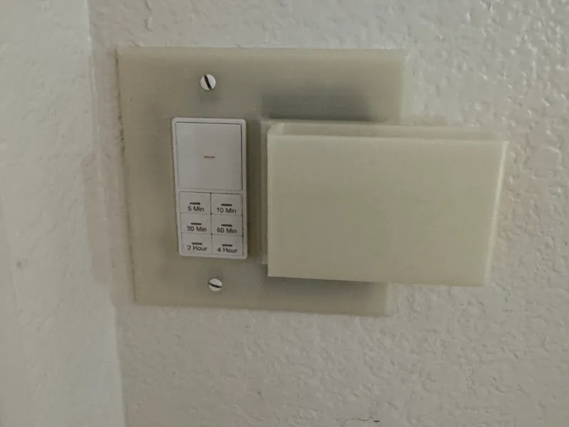 outlet cover with phone holder 