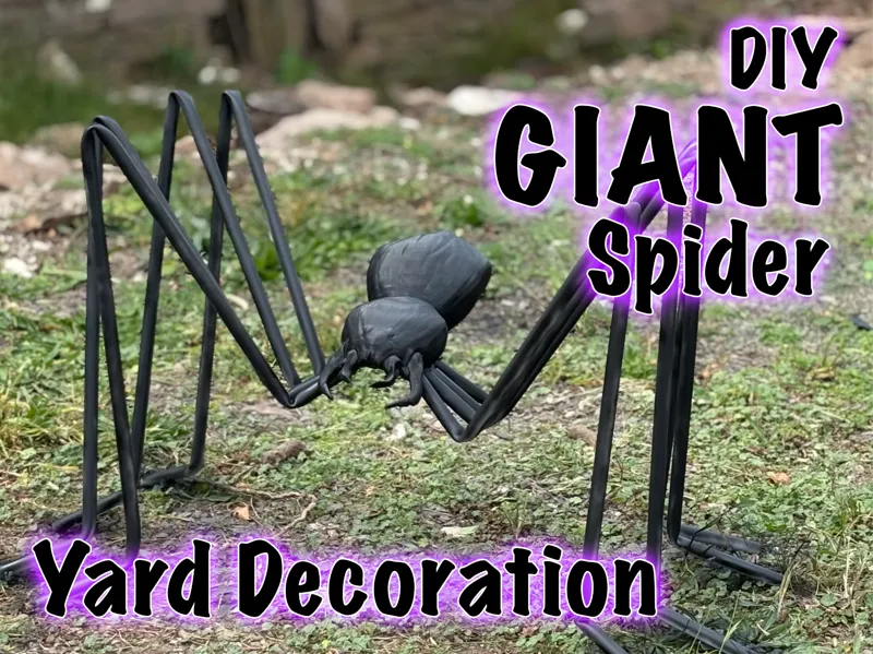 Giant Spider DIY Halloween Yard Decoration