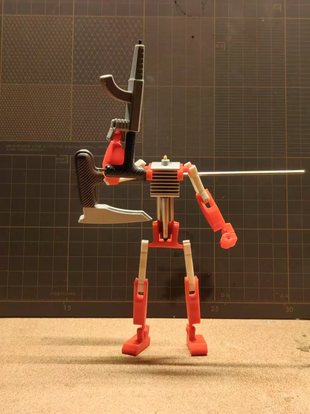 Miniatura 3 do modelo 3D A1/A1mini喷头机甲（喷头收纳）乐高-英雄工厂动漫风格