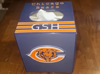 Chicago Bears Tissue Box Cover