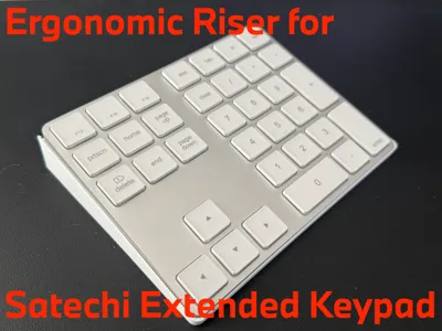 Ergonomic Riser for Satechi Extended Keypad