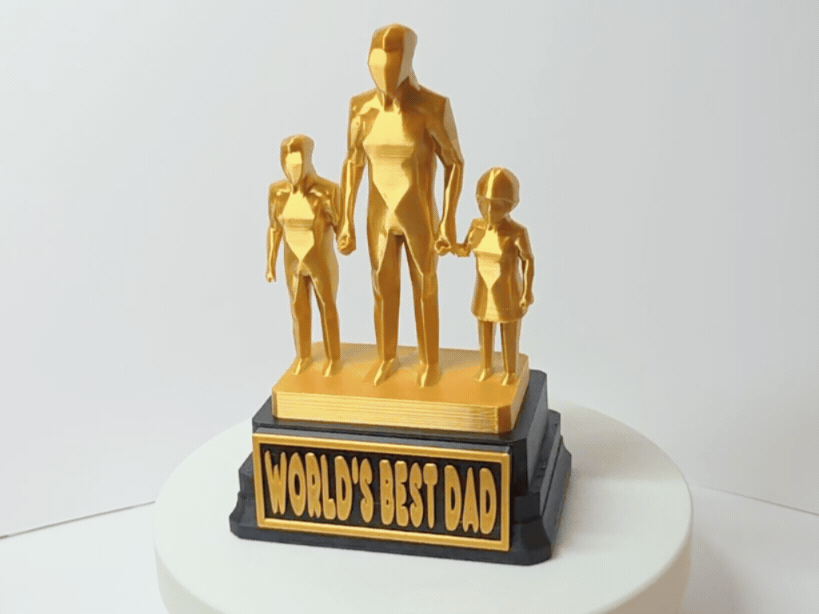 World's Best Dad - Father's Day Trophy