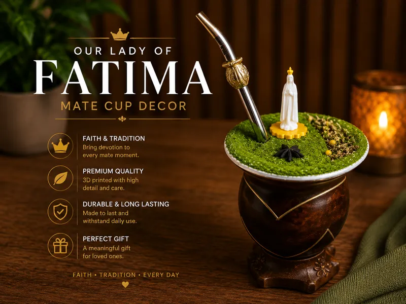 Our Lady of Fatima Mate Cup Decor