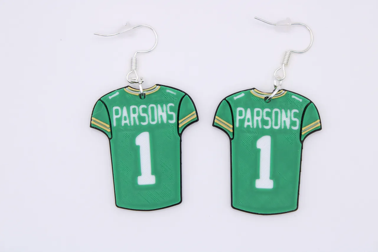 Green Bay Packers Jersey Earrings view 2