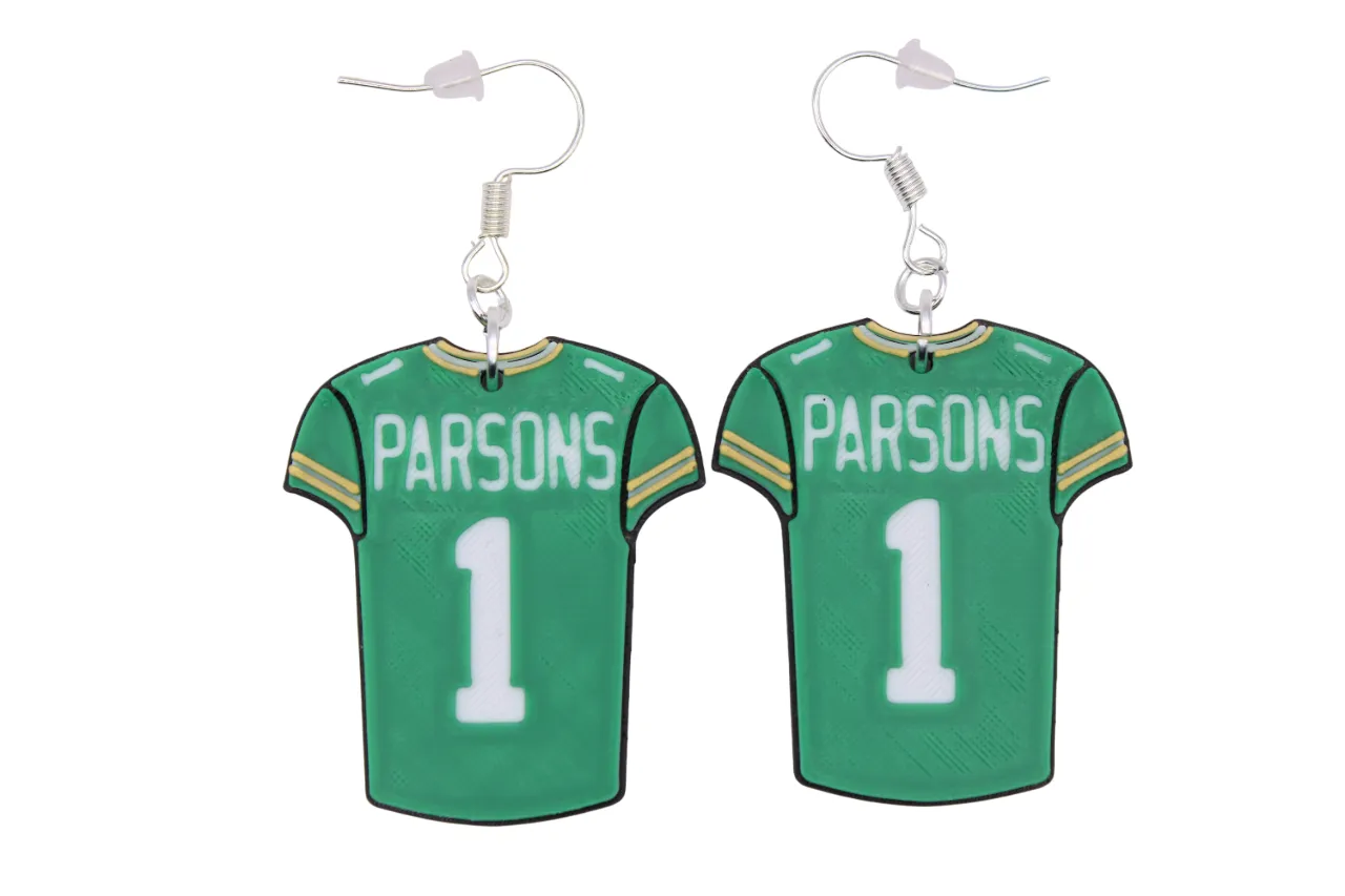 Green Bay Packers Jersey Earrings view 3