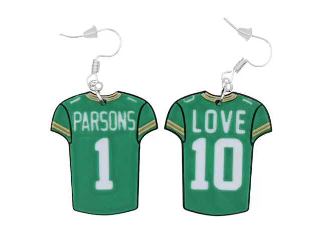 Green Bay Packers Jersey Earrings