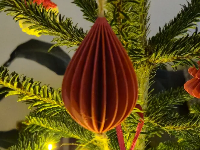 Christmas ornament in shape of tear