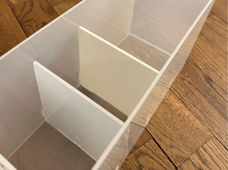 Muji PP Drawer Separators (A4 2 Drawers)