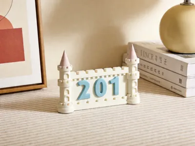 Disney Style Castle Doorplate (Customizable DIY)
