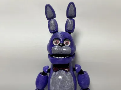 Bonnie - FNAF Posable Figure Pipe-cleaner Model