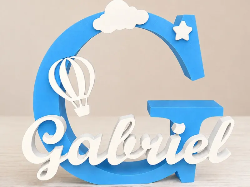 Custom Name Sign Letter "G" - Gabriel