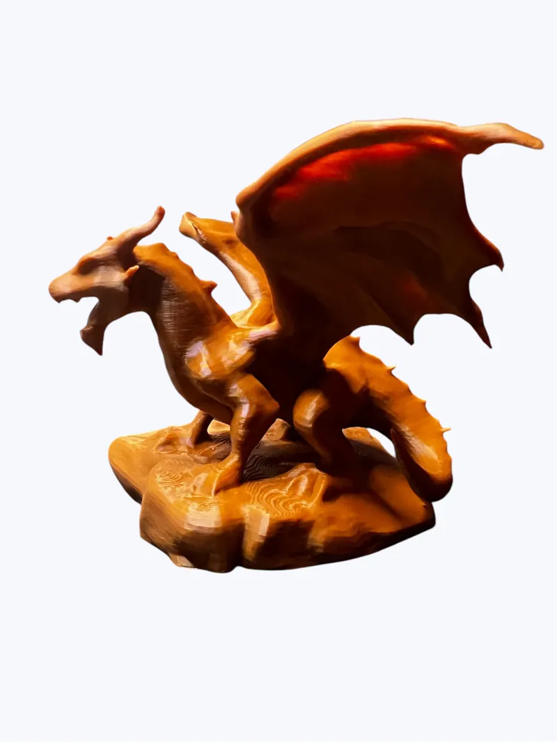 Ancient dragon statue model