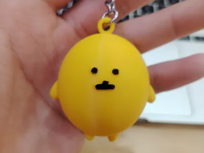 Chiikawa Self-Mocking Bear Hash Brown Keychain Charm