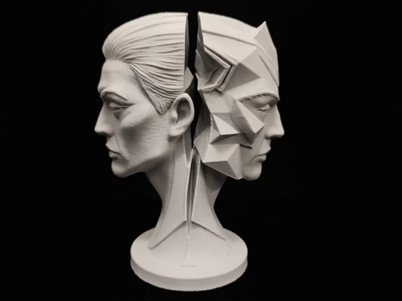 Two Humanoid Faces – Fractured Identity