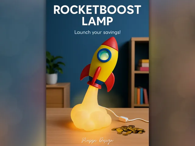 RocketBoost Lamp – Launch Your Savings (NO AMS)