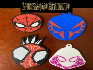 llaveros mascaras Spidermans 