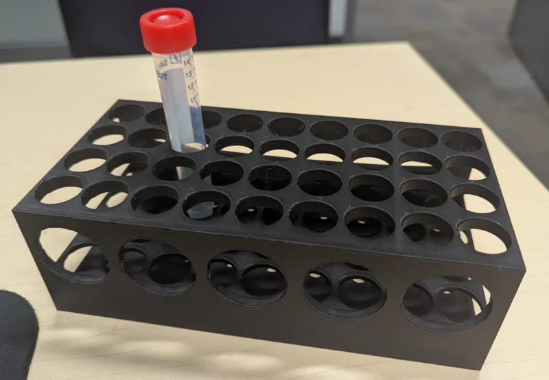 Hybrid tube rack