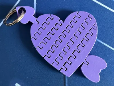Valentine's Day Keychain Heart Arrow - Flexi