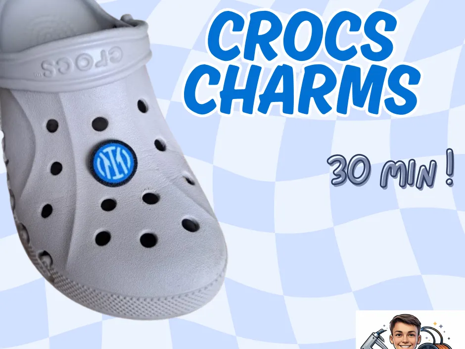 Accesorio para filamento: Crocs Charms Jibbitz Inter Milan. Referencia del modelo original.