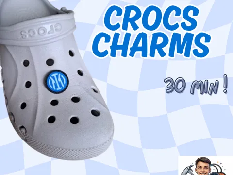 Accesorio para filamento: Crocs Charms Jibbitz Inter Milan — referencia de MakerWorld