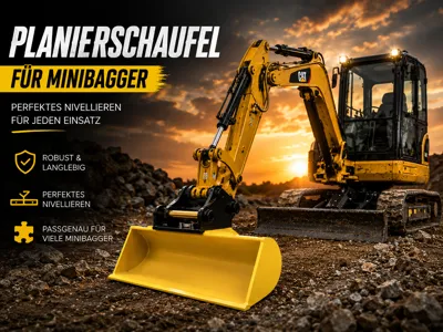 Grading Bucket for Cat Bruder Mini Excavator
