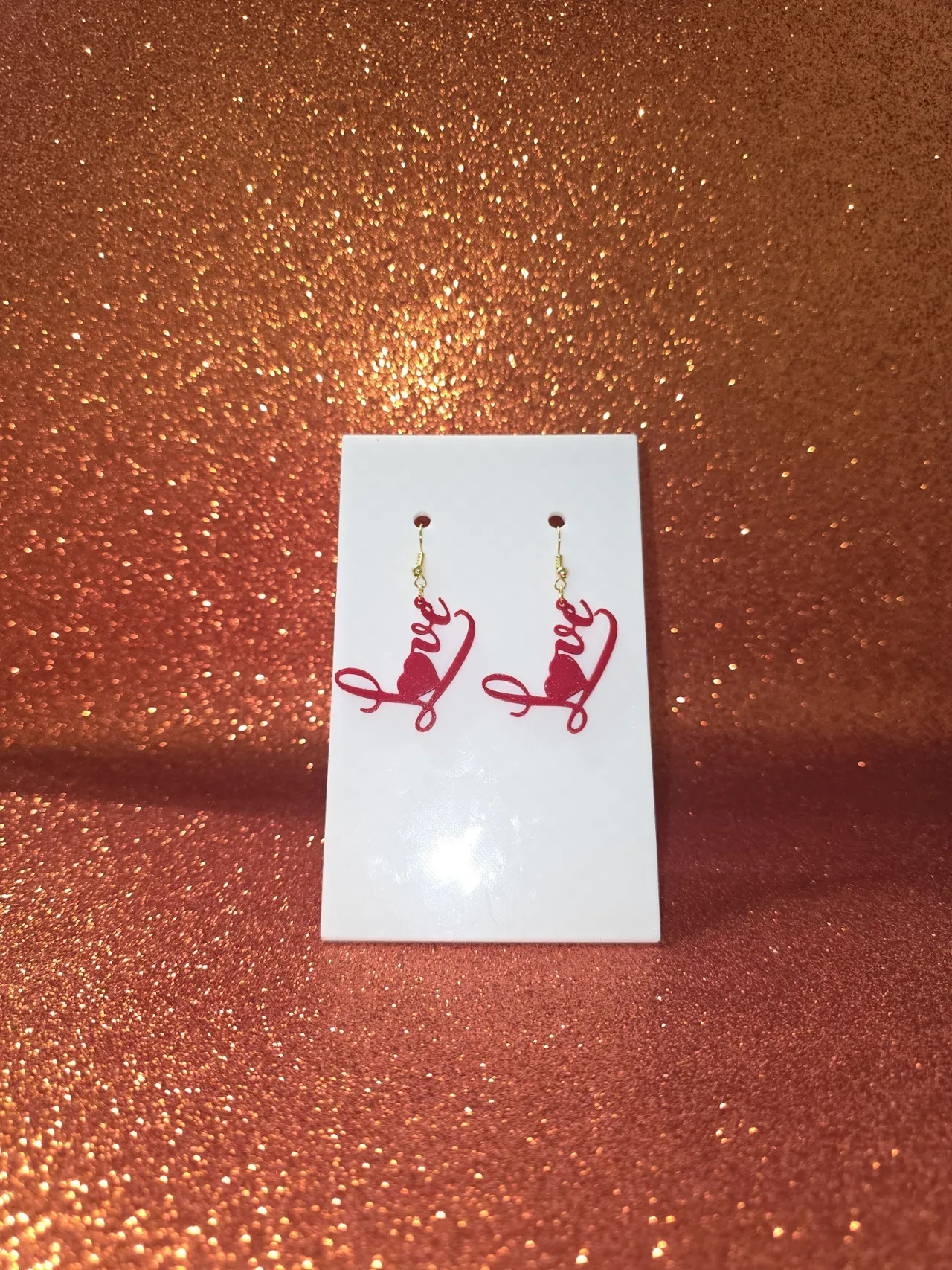 Written about love earrings view 2