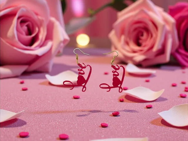 Written about love earrings