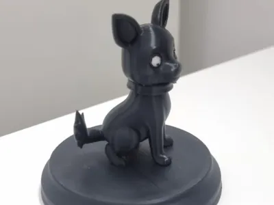 Dog with a stand