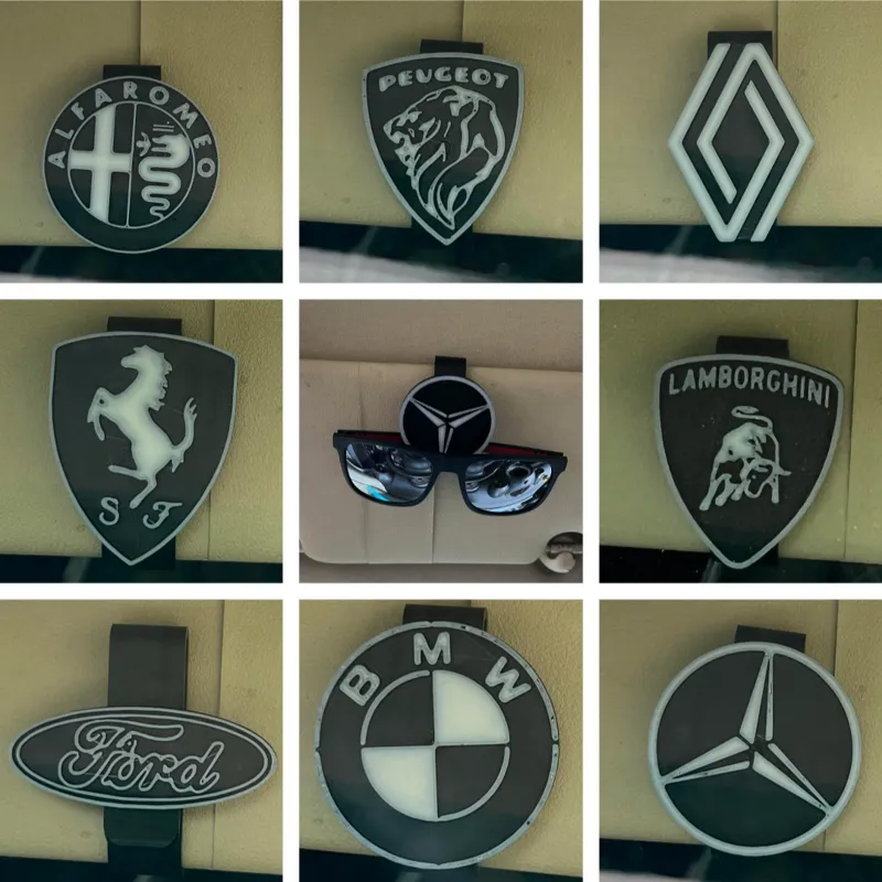 Car Glasses Logo clip / Clip porte lunette logo 