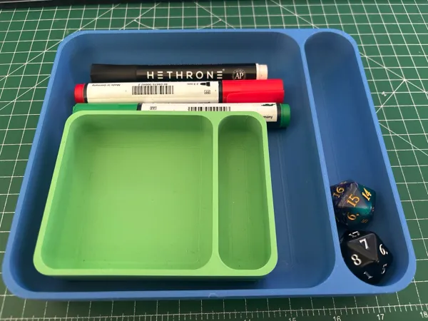 Plateau à dés et boîte de tri — 3 tailles