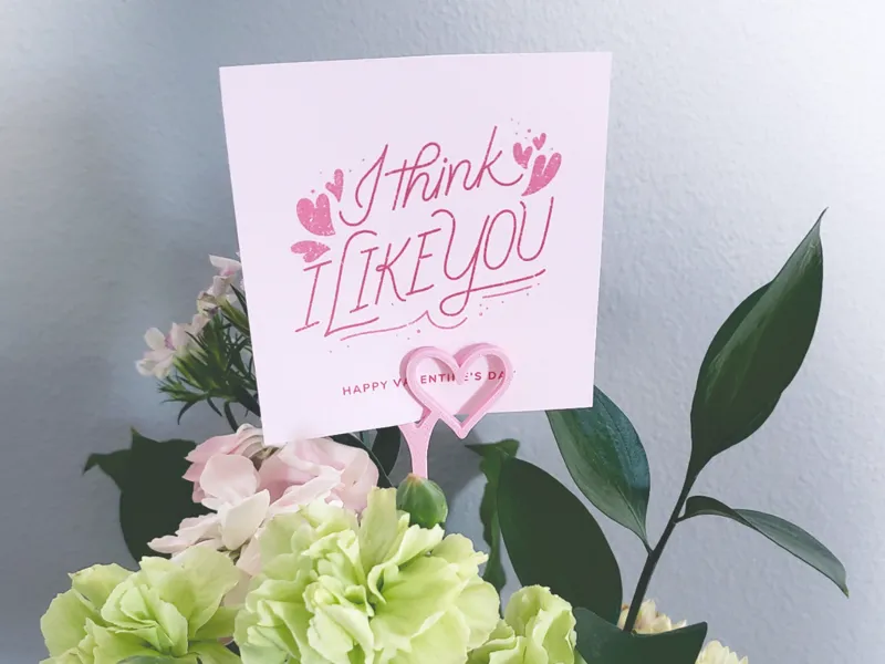 Floral Bouquet Card Holders | Valentine Collection