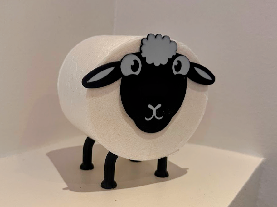 Cute Chubby Toilet Roll Sheep
