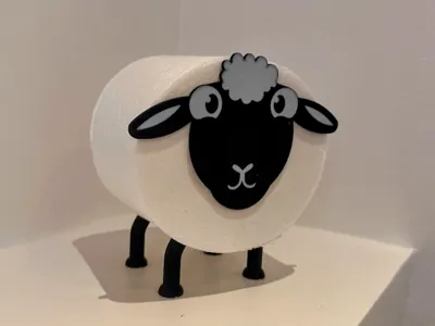 Cute Chubby Toilet Roll Sheep