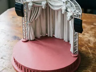 演唱会风格手办模型谷子作品展示台