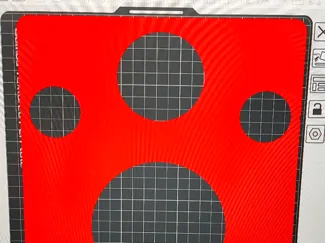 Wall hung toilet drilling template