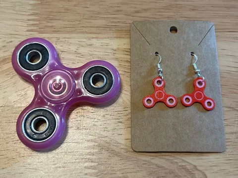 Fidget Spinner Earrings view 3