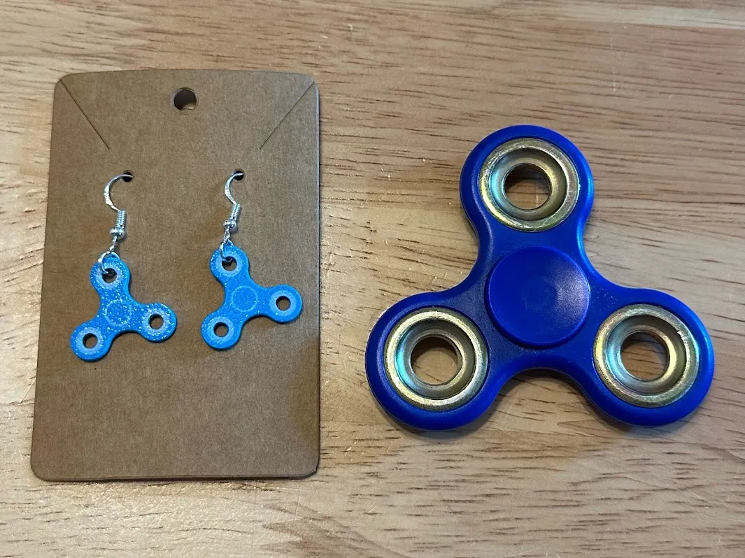 Fidget Spinner Earrings view 4