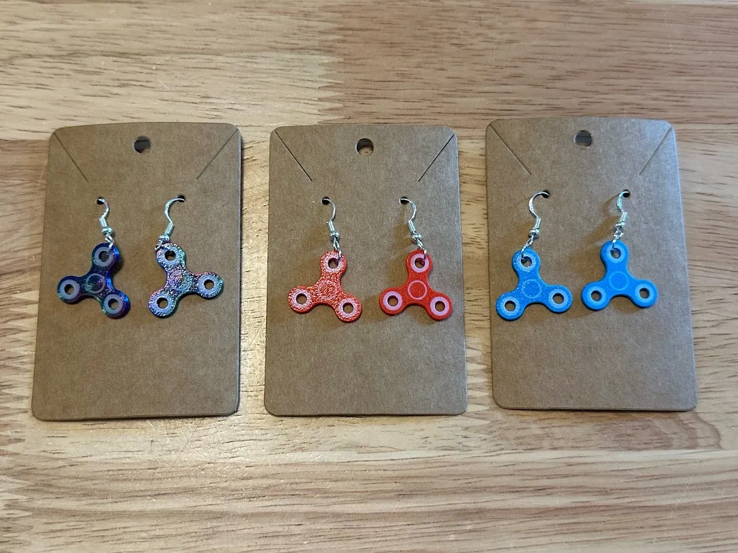 Fidget Spinner Earrings view 2