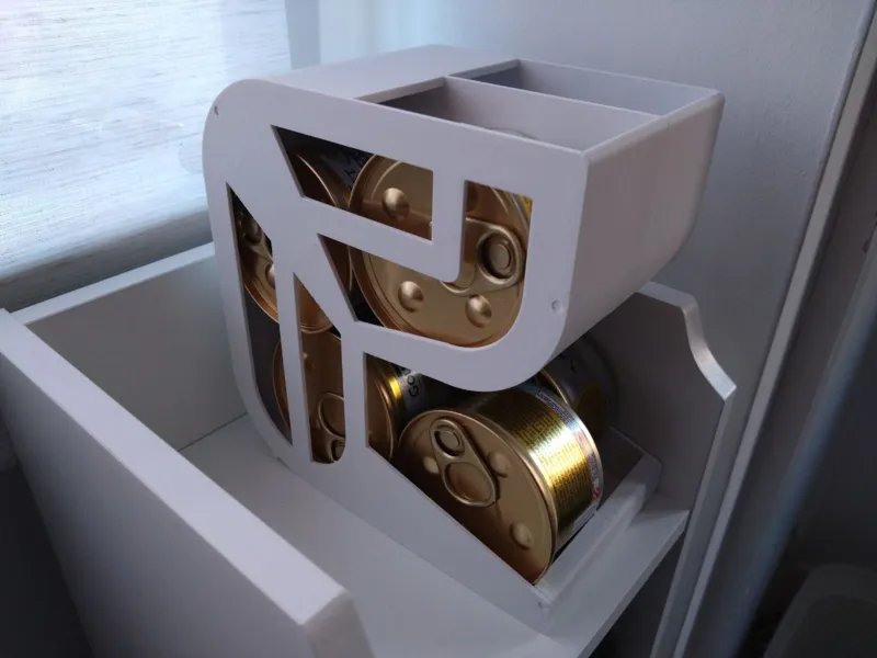 extendable 4 can cat food can dispenser