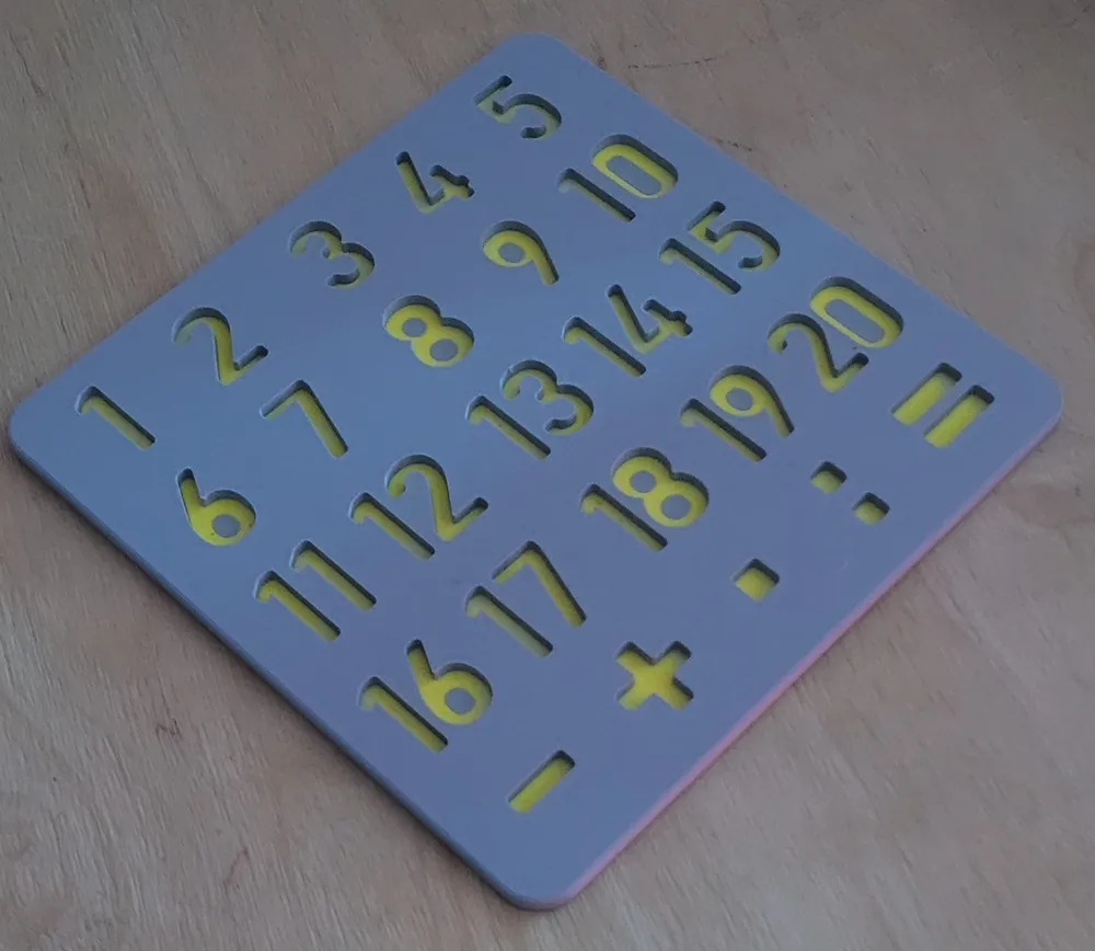 number calculation puzzle for kids by Jonesman MakerWorld: Download ...