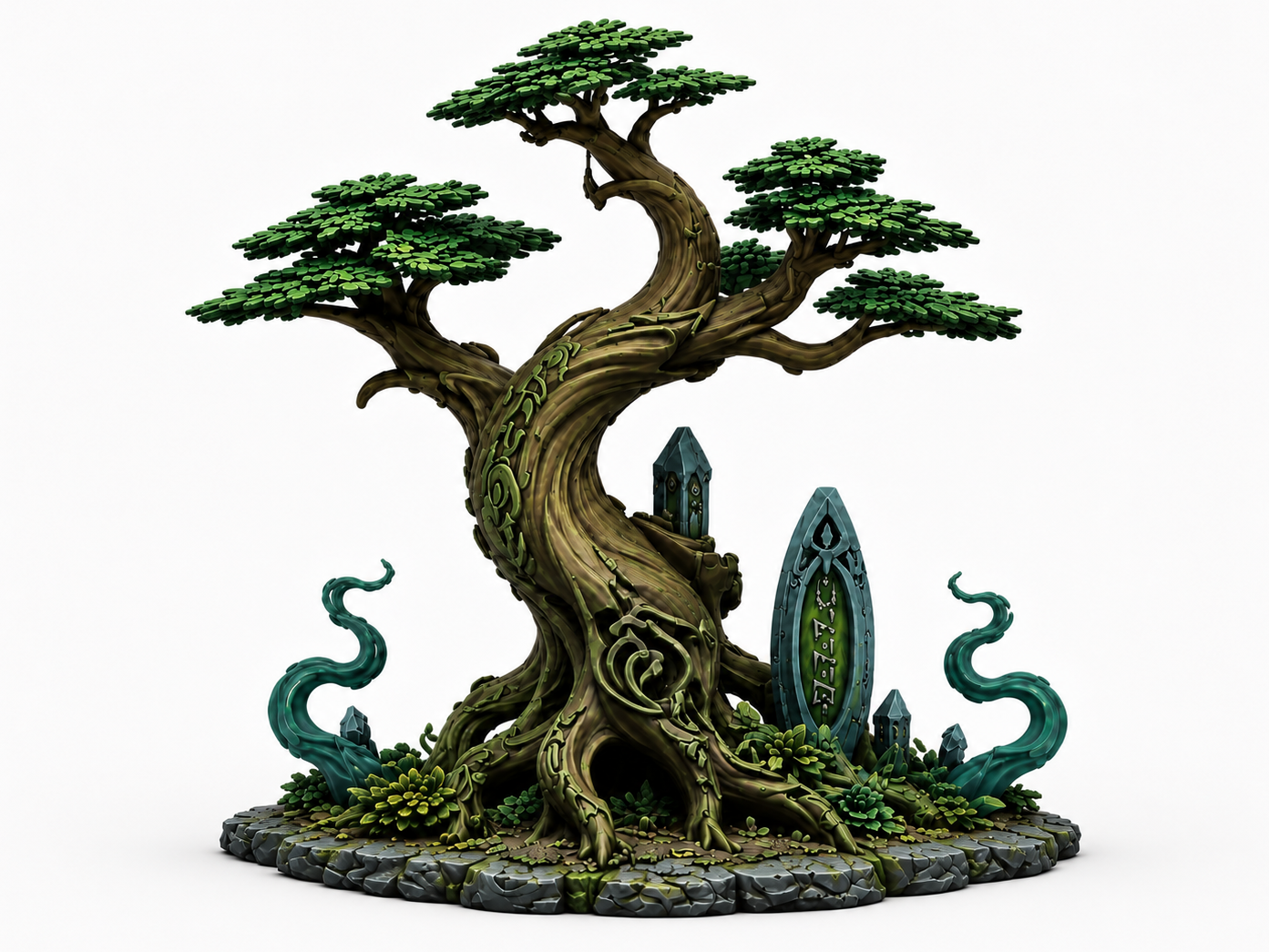 Grimdark Ancient Tree Shrine Fantasy Terrain