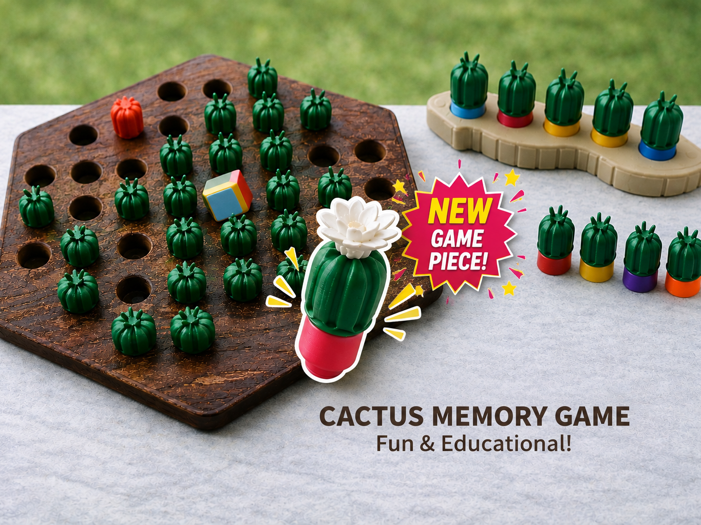 Cactus Match  - A Game of Memory and Luck