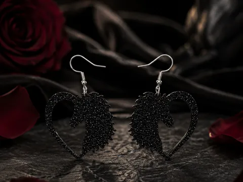 Pendientes: Wild horse mane earrings — referencia de MakerWorld