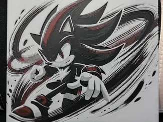 DesertRat3D - Shadow the Hedgehog HueForge