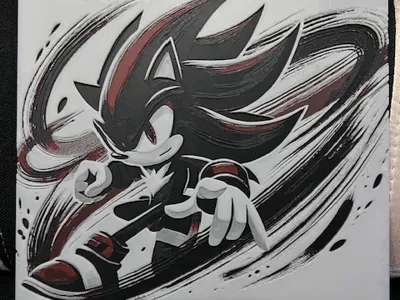 DesertRat3D - Shadow the Hedgehog HueForge